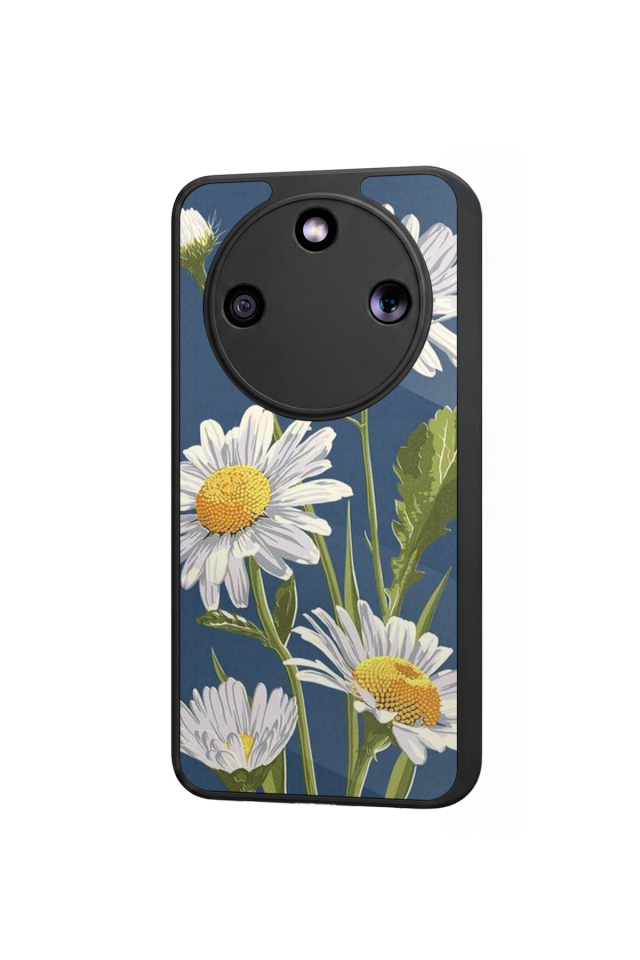 Honor Magic 8 Lite Uyumlu Papatya Tasarımlı Glossy Premium Kılıf