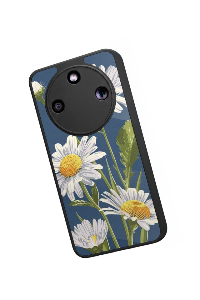 Honor Magic 8 Lite Uyumlu Papatya Tasarımlı Glossy Premium Kılıf