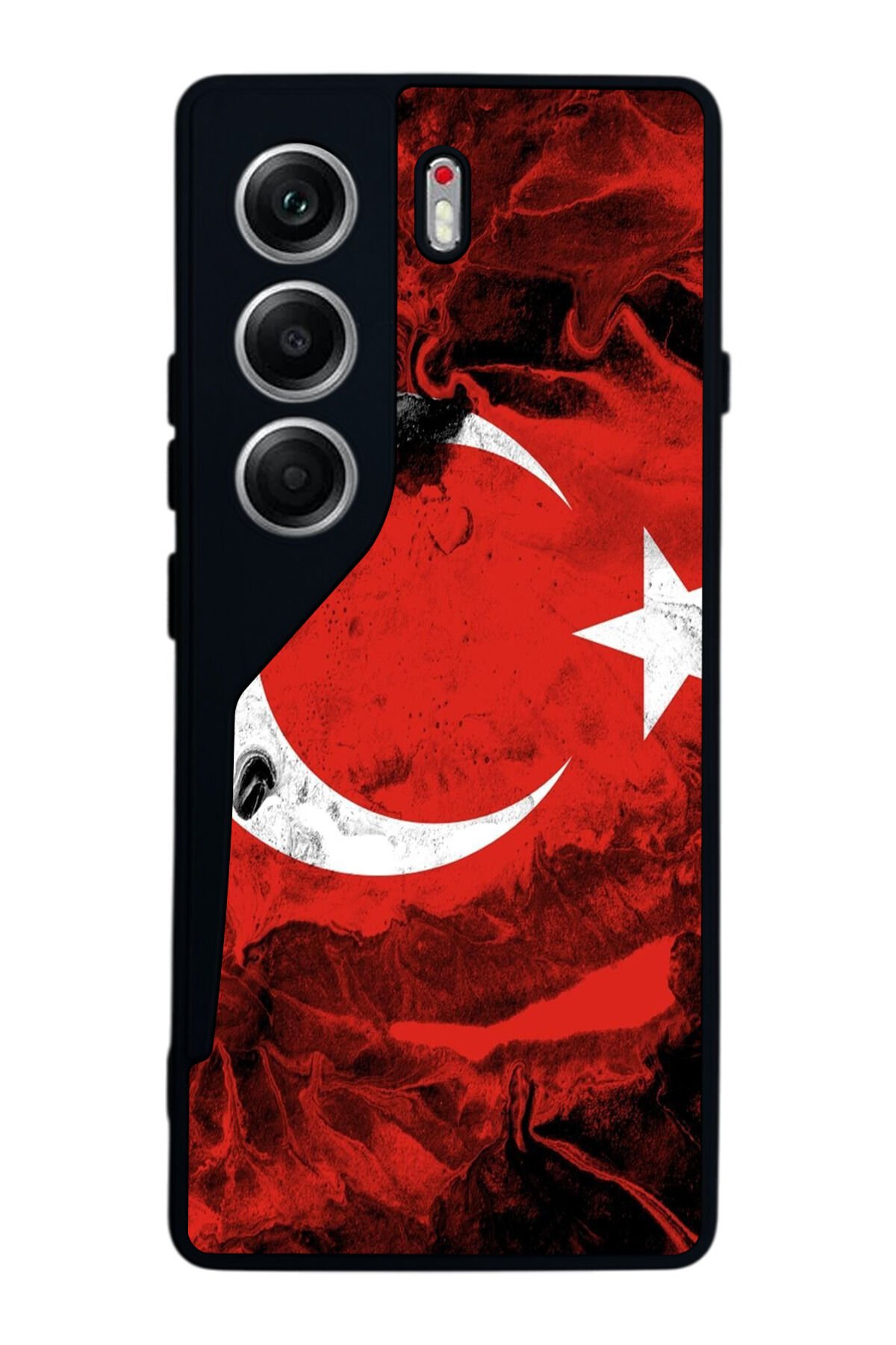Tecno Camon 40 Uyumlu Türk Bayragi Tasarımlı Glossy Premium Kılıf