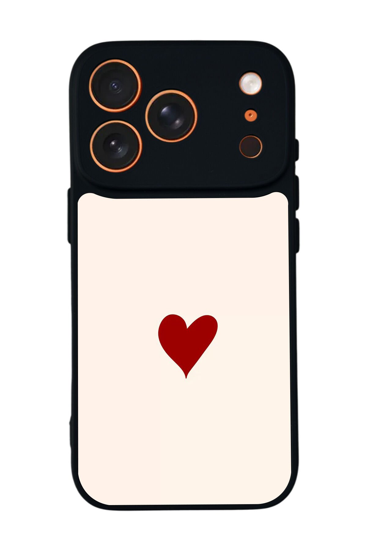 iPhone 17 Pro Max Uyumlu Kalp Love Tasarımlı Glossy Premium Kılıf