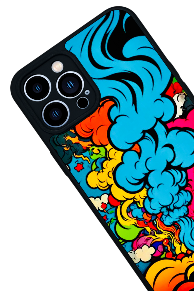 iPhone 12 Pro Max Uyumlu Abstract Tasarımlı Glossy Premium Kılıf