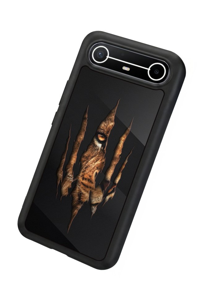 Tecno Spark Slim 5G Uyumlu Aslan Tasarımlı Glossy Premium Kılıf