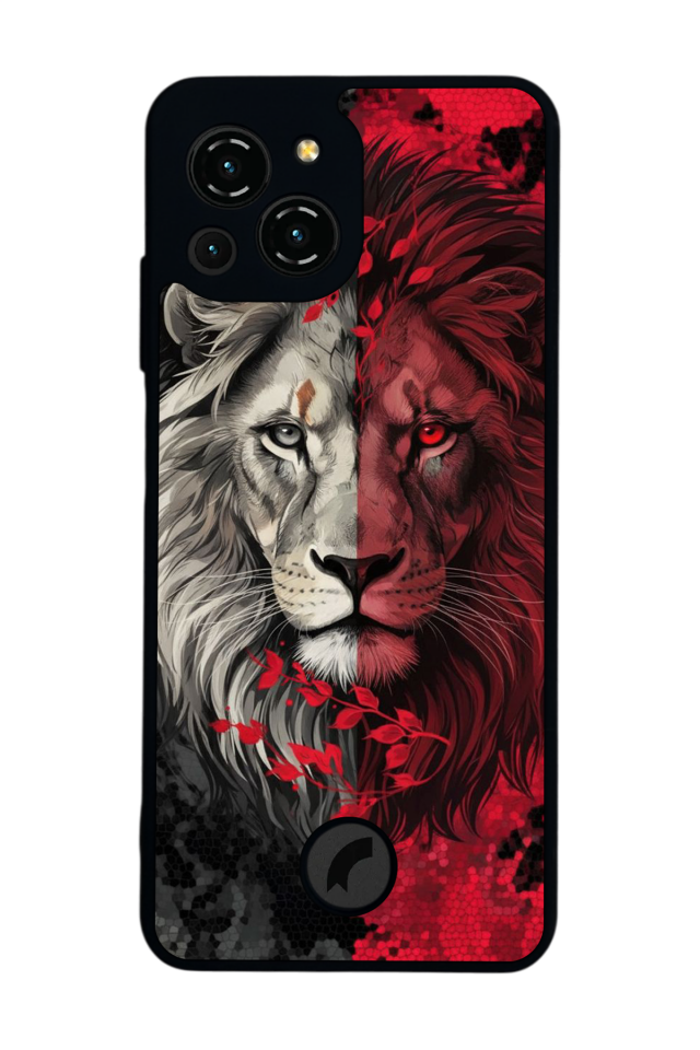 Reeder S23 Pro Max Uyumlu Aslan Tasarımlı Glossy Premium Kılıf