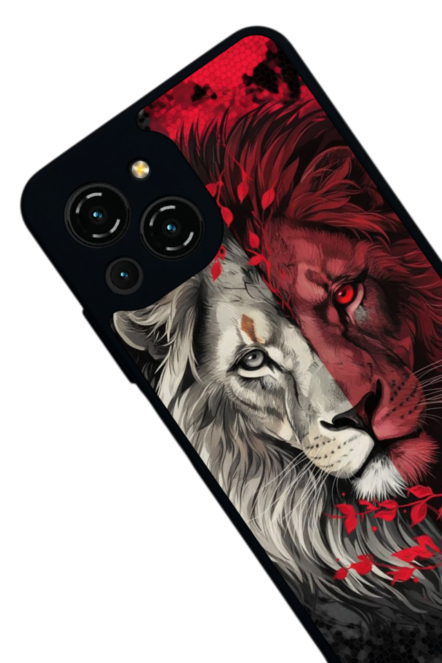 Reeder S23 Pro Max Uyumlu Aslan Tasarımlı Glossy Premium Kılıf