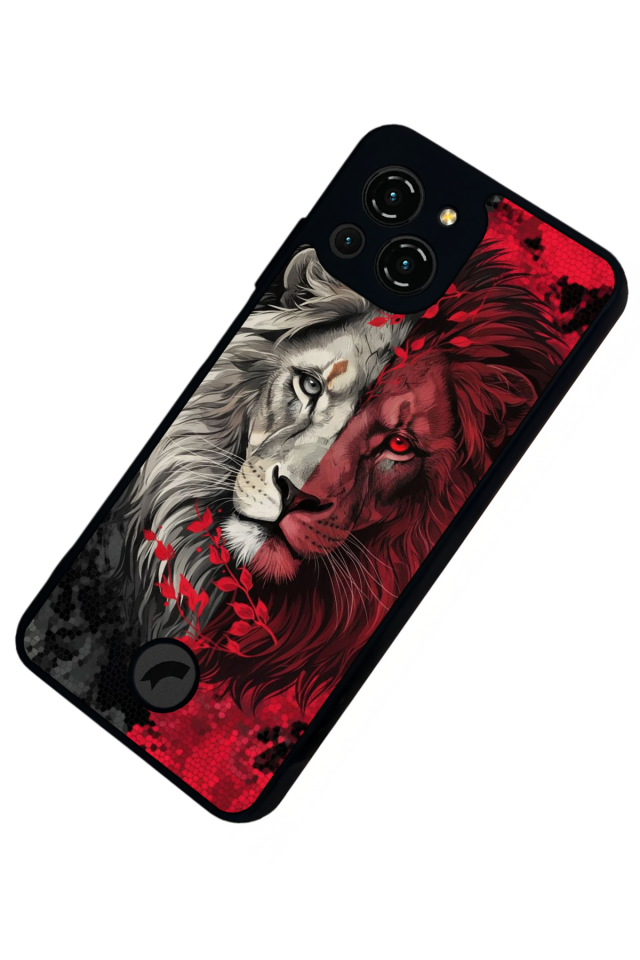 Reeder S23 Pro Max Uyumlu Aslan Tasarımlı Glossy Premium Kılıf