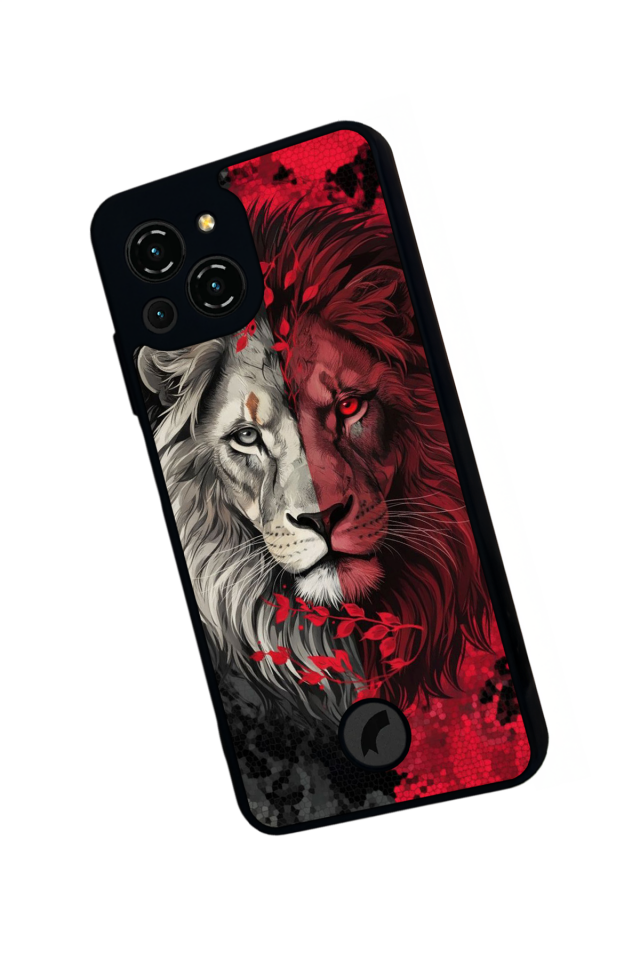 Reeder S23 Pro Max Uyumlu Aslan Tasarımlı Glossy Premium Kılıf
