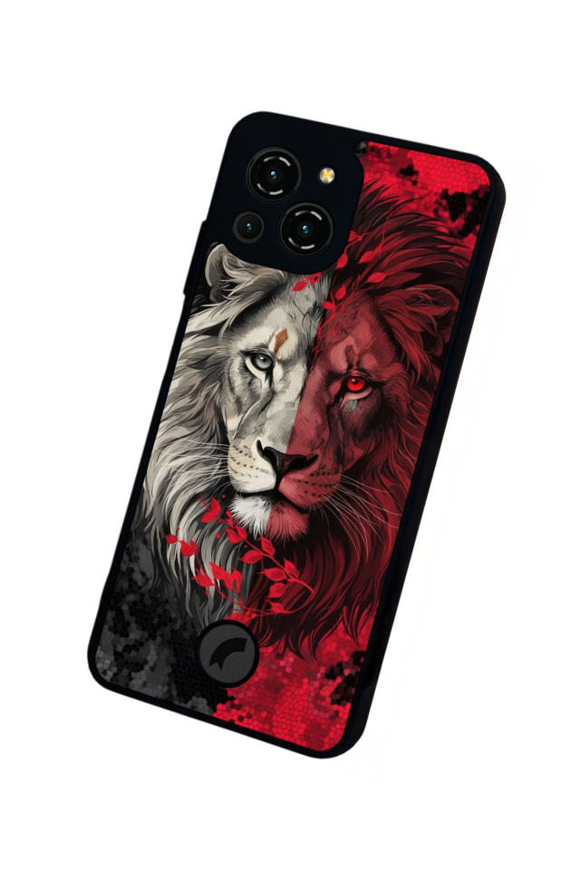 Reeder S23 Pro Max Uyumlu Aslan Tasarımlı Glossy Premium Kılıf