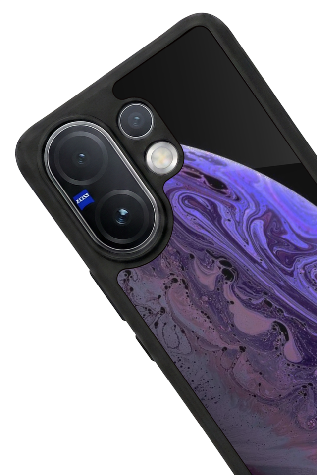 Vivo V60 Uyumlu Ay Tasarımlı Glossy Premium Kılıf