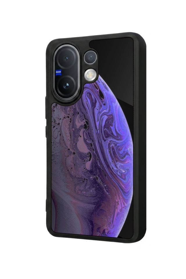 Vivo V60 Uyumlu Ay Tasarımlı Glossy Premium Kılıf