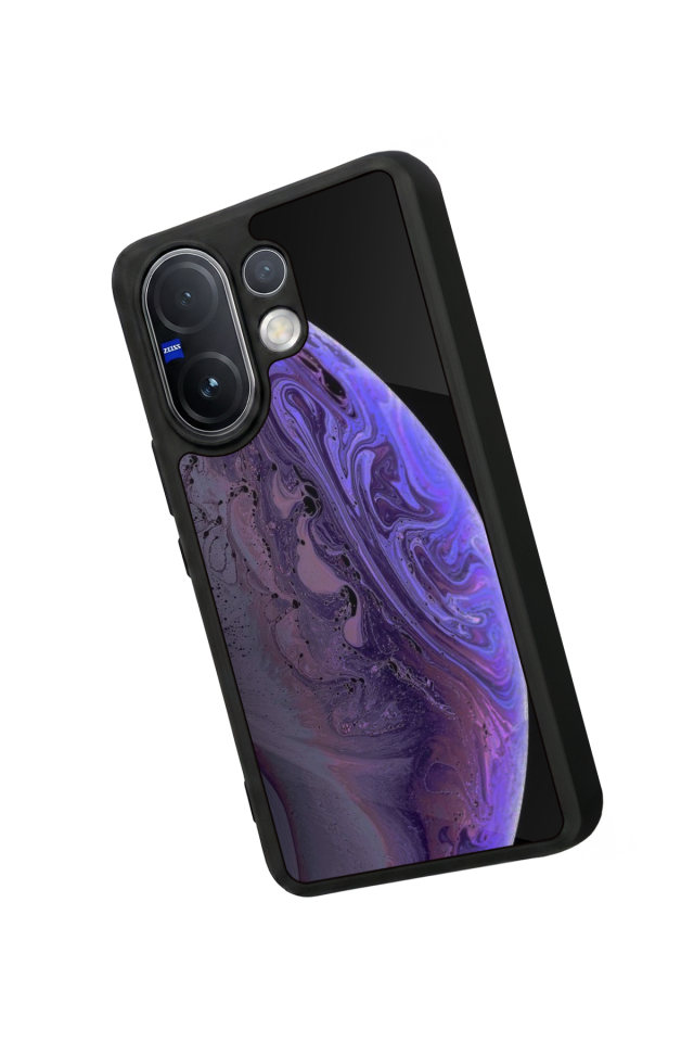 Vivo V60 Uyumlu Ay Tasarımlı Glossy Premium Kılıf