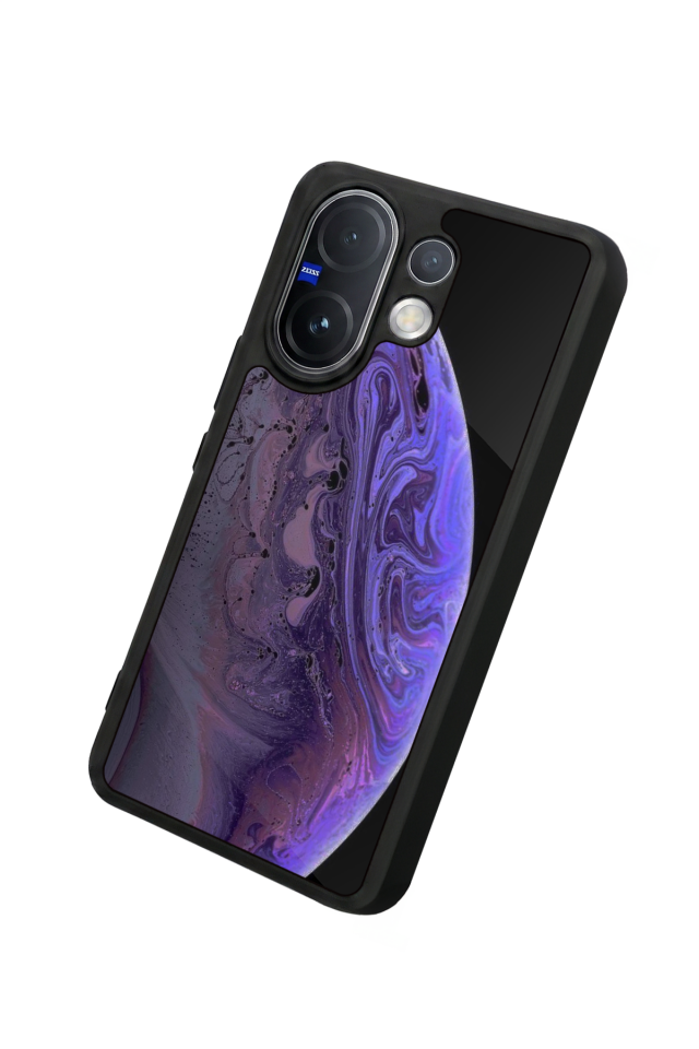 Vivo V60 Uyumlu Ay Tasarımlı Glossy Premium Kılıf