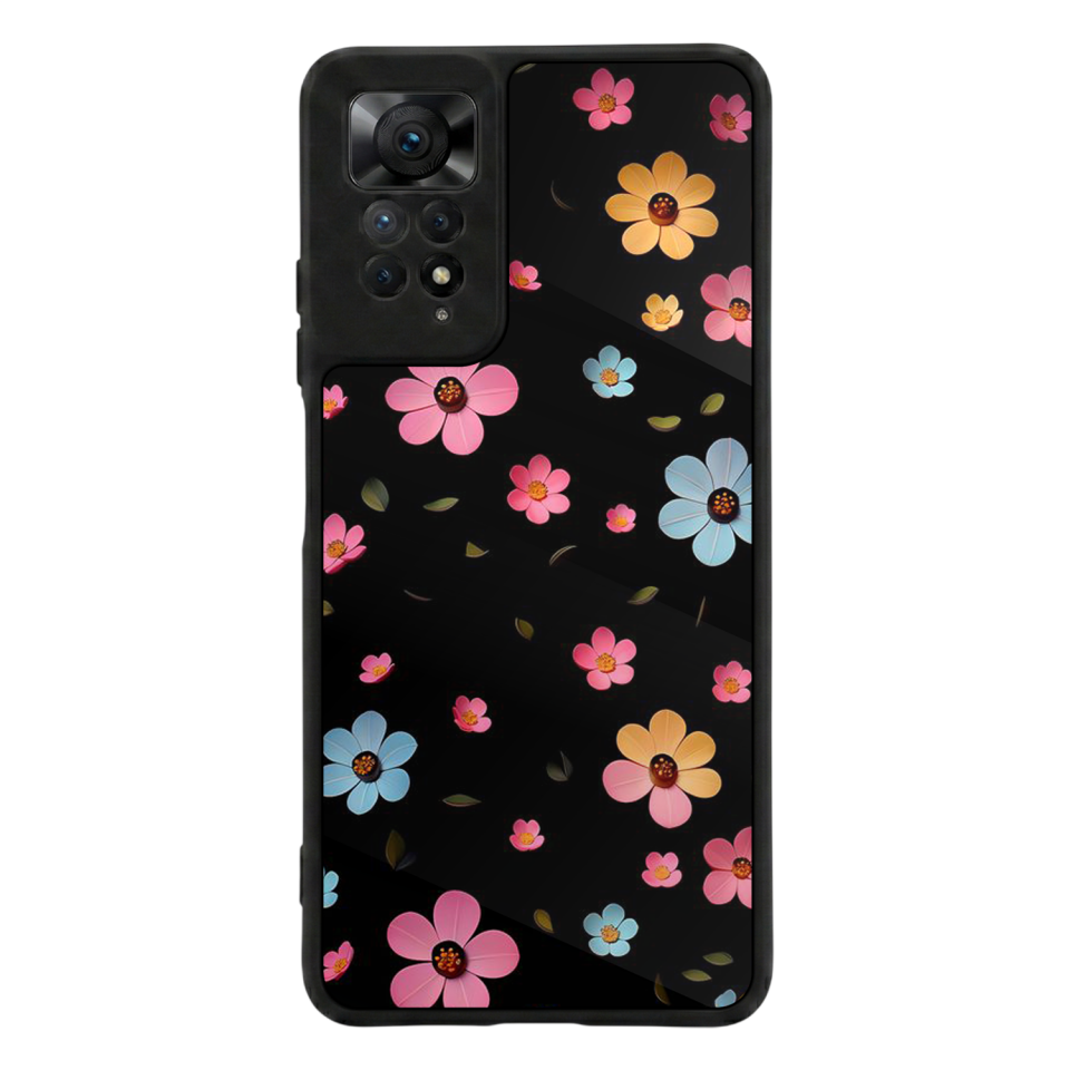 Xiaomi Redmi Note 12 Pro Uyumlu Cicek Tasarımlı Glossy Premium Kılıf