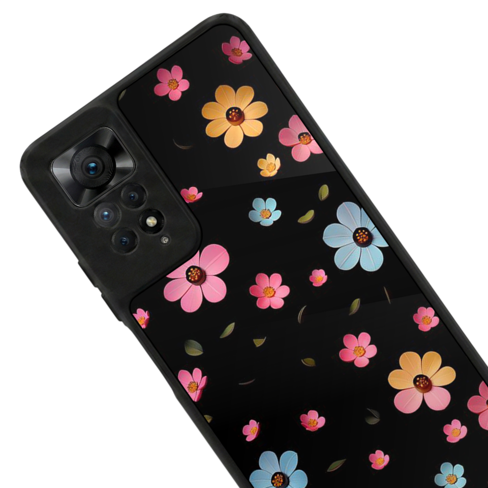 Xiaomi Redmi Note 12 Pro Uyumlu Cicek Tasarımlı Glossy Premium Kılıf