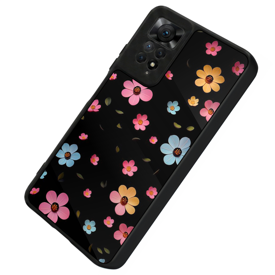Xiaomi Redmi Note 12 Pro Uyumlu Cicek Tasarımlı Glossy Premium Kılıf