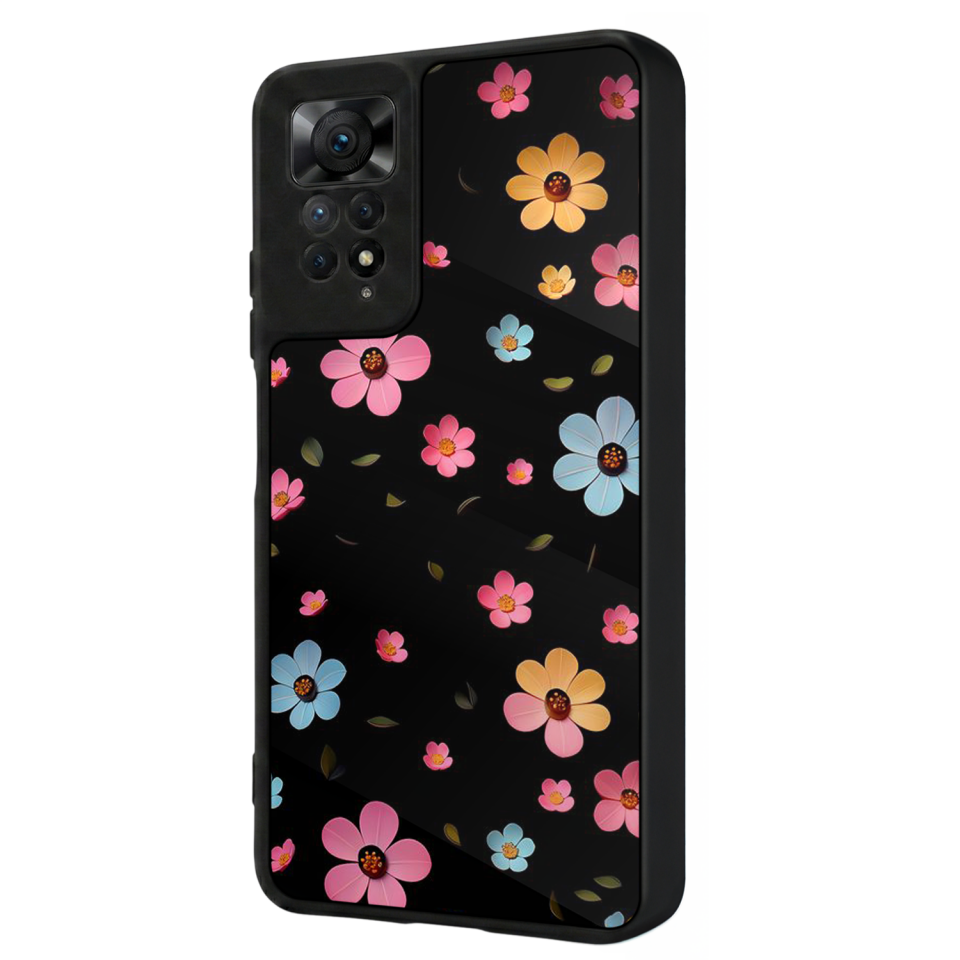 Xiaomi Redmi Note 12 Pro Uyumlu Cicek Tasarımlı Glossy Premium Kılıf