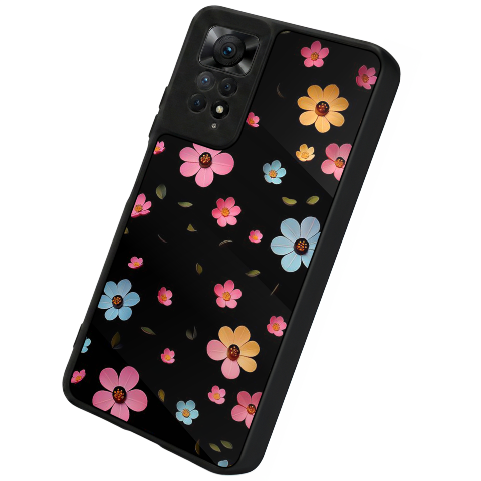 Xiaomi Redmi Note 12 Pro Uyumlu Cicek Tasarımlı Glossy Premium Kılıf