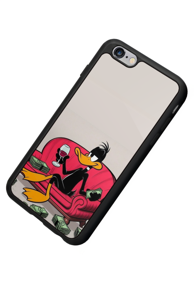 iPhone 6 Plus Uyumlu Daffy duck Tasarımlı Glossy Premium Kılıf