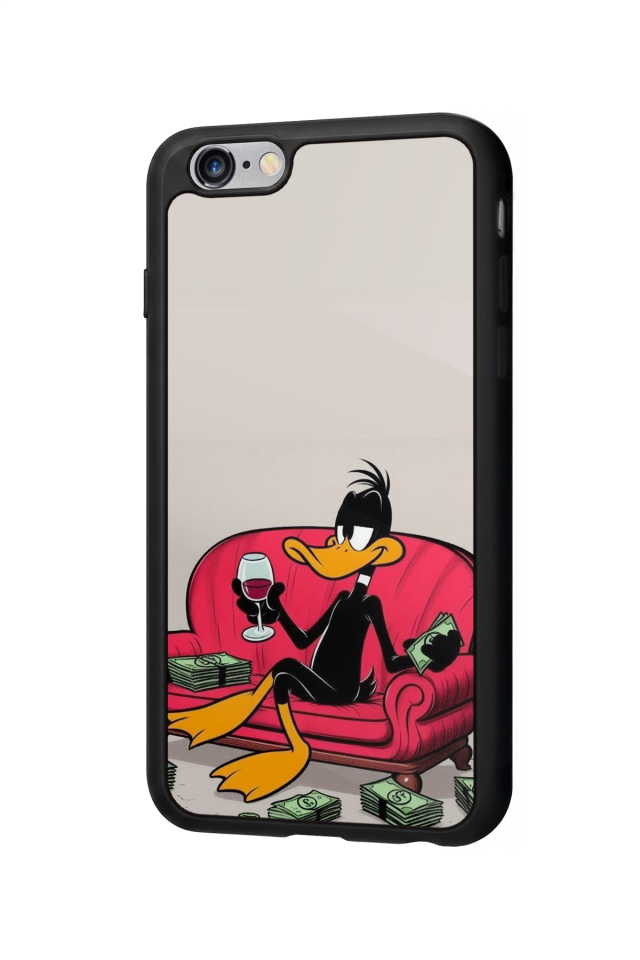 iPhone 6 Plus Uyumlu Daffy duck Tasarımlı Glossy Premium Kılıf