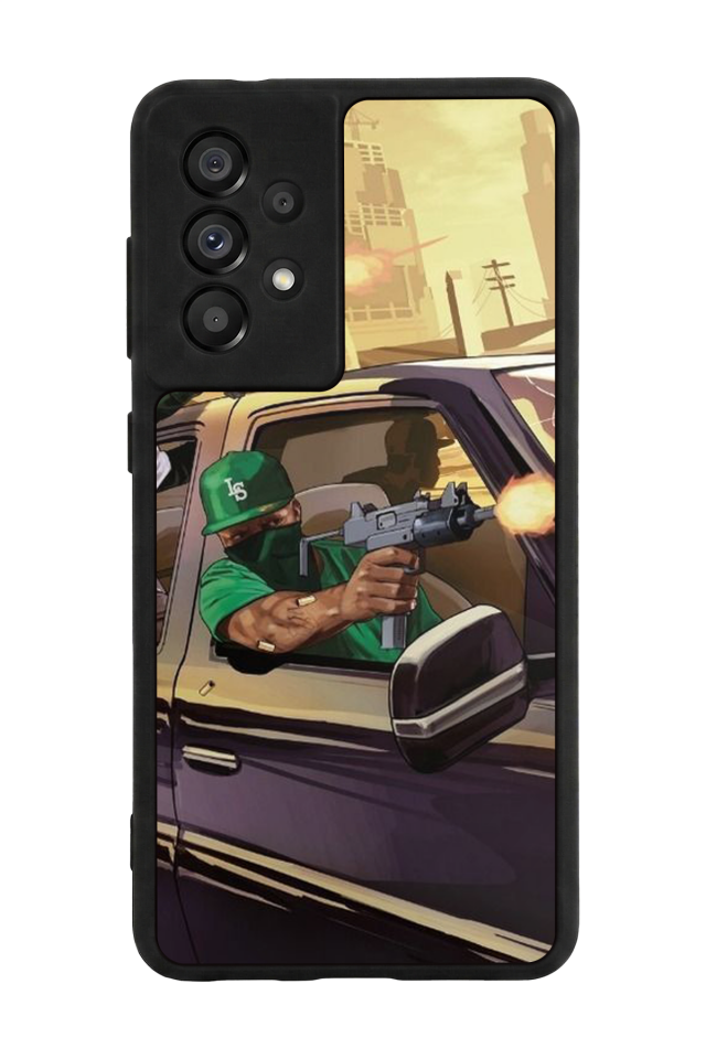 Samsung Galaxy A73 Uyumlu GTA Tasarımlı Glossy Premium Kılıf