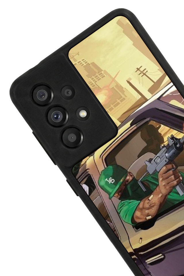 Samsung Galaxy A73 Uyumlu GTA Tasarımlı Glossy Premium Kılıf