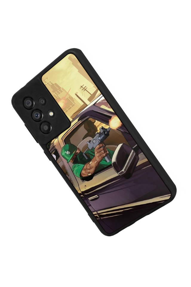 Samsung Galaxy A73 Uyumlu GTA Tasarımlı Glossy Premium Kılıf
