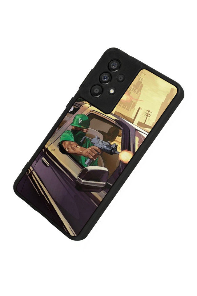 Samsung Galaxy A73 Uyumlu GTA Tasarımlı Glossy Premium Kılıf