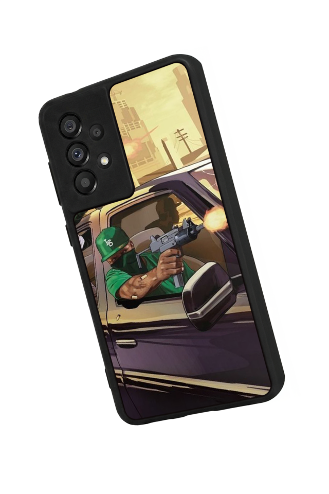 Samsung Galaxy A73 Uyumlu GTA Tasarımlı Glossy Premium Kılıf
