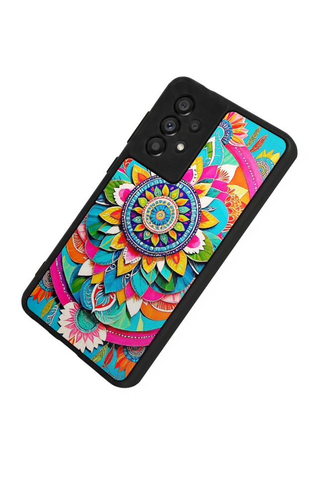 Samsung Galaxy A73 Uyumlu Mandala Tasarımlı Glossy Premium Kılıf