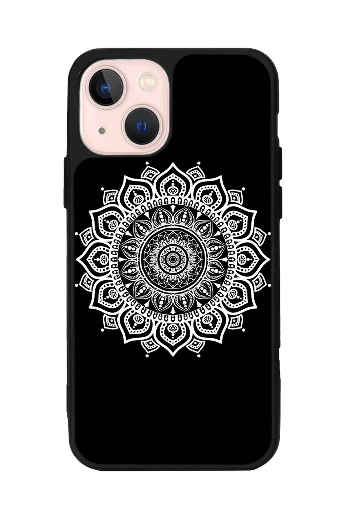 iPhone 14 Plus Uyumlu Mandala Tasarımlı Glossy Premium Kılıf