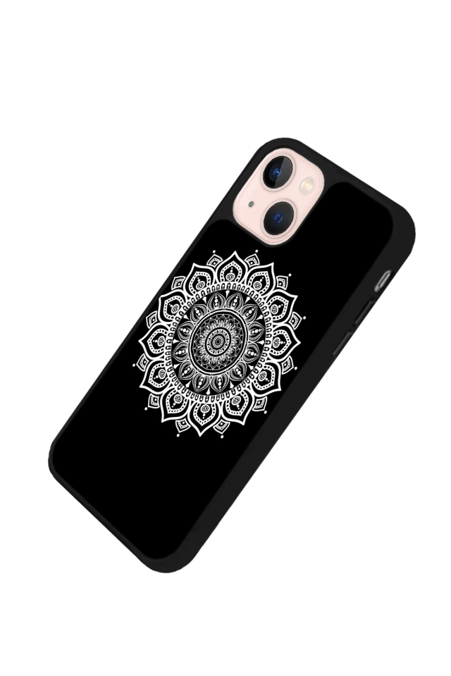 iPhone 14 Plus Uyumlu Mandala Tasarımlı Glossy Premium Kılıf