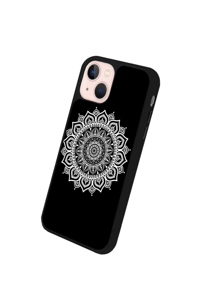 iPhone 14 Plus Uyumlu Mandala Tasarımlı Glossy Premium Kılıf