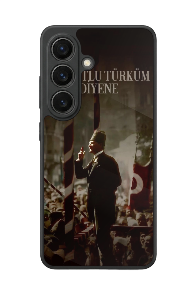 Samsung Galaxy S26 Uyumlu Mustafa Kemal Ataturk Tasarımlı Glossy Premium Kılıf