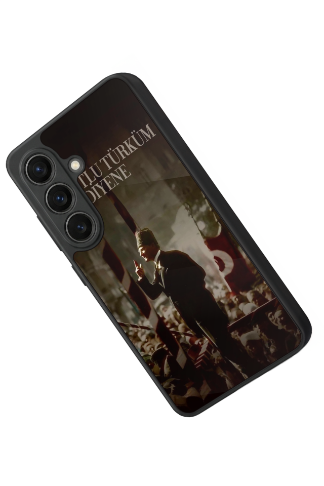 Samsung Galaxy S26 Uyumlu Mustafa Kemal Ataturk Tasarımlı Glossy Premium Kılıf