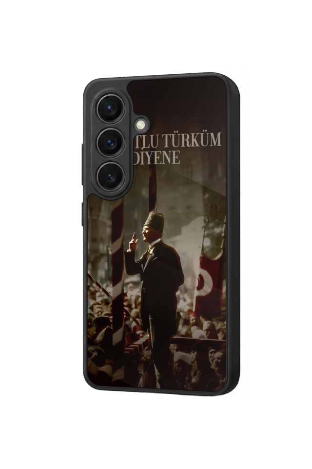 Samsung Galaxy S26 Uyumlu Mustafa Kemal Ataturk Tasarımlı Glossy Premium Kılıf