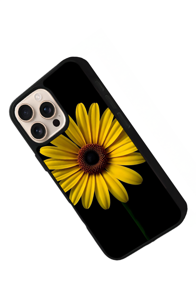 iPhone 14 Pro Max Uyumlu Papatya Tasarımlı Glossy Premium Kılıf