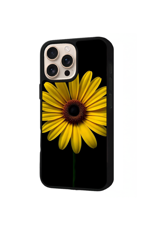 iPhone 14 Pro Max Uyumlu Papatya Tasarımlı Glossy Premium Kılıf
