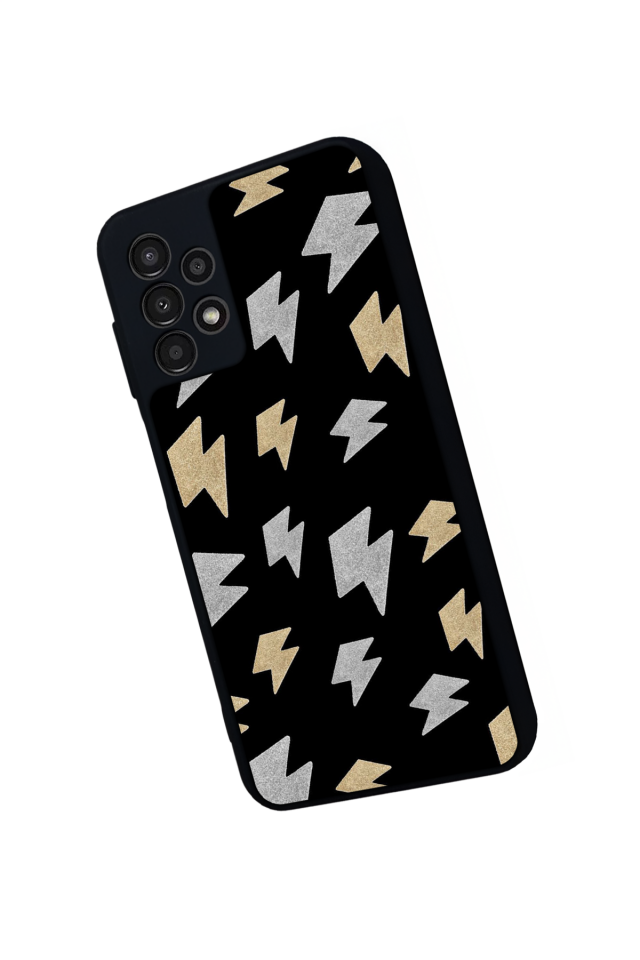 Samsung Galaxy A23 Uyumlu Simsek Tasarımlı Glossy Premium Kılıf