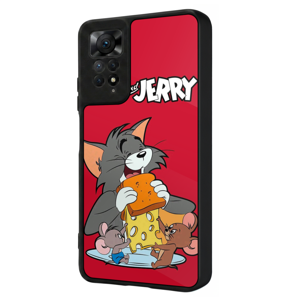 Xiaomi Redmi Note 11 Pro Uyumlu Tom And Jerry Tasarımlı Glossy Premium Kılıf