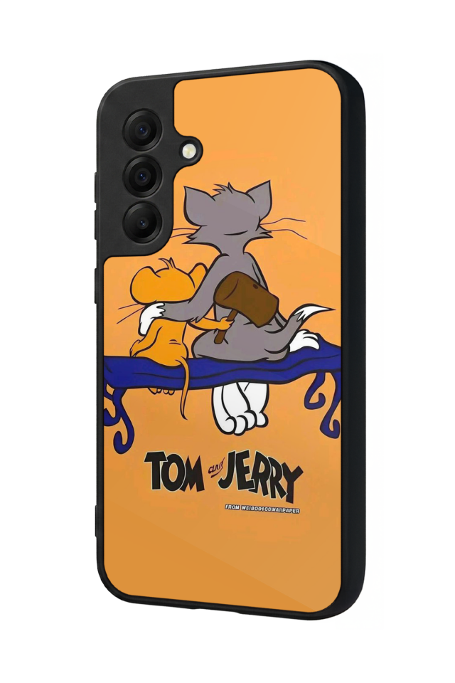 Samsung Galaxy A17 Uyumlu Tom And Jerry Tasarımlı Glossy Premium Kılıf