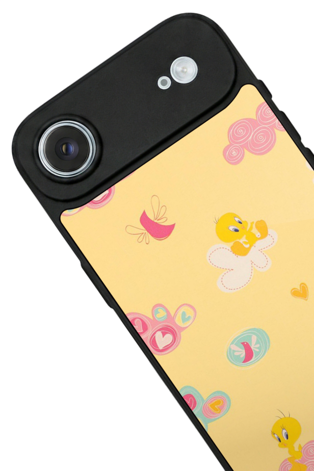 iPhone 17 Air Uyumlu Tweety Tasarımlı Glossy Premium Kılıf