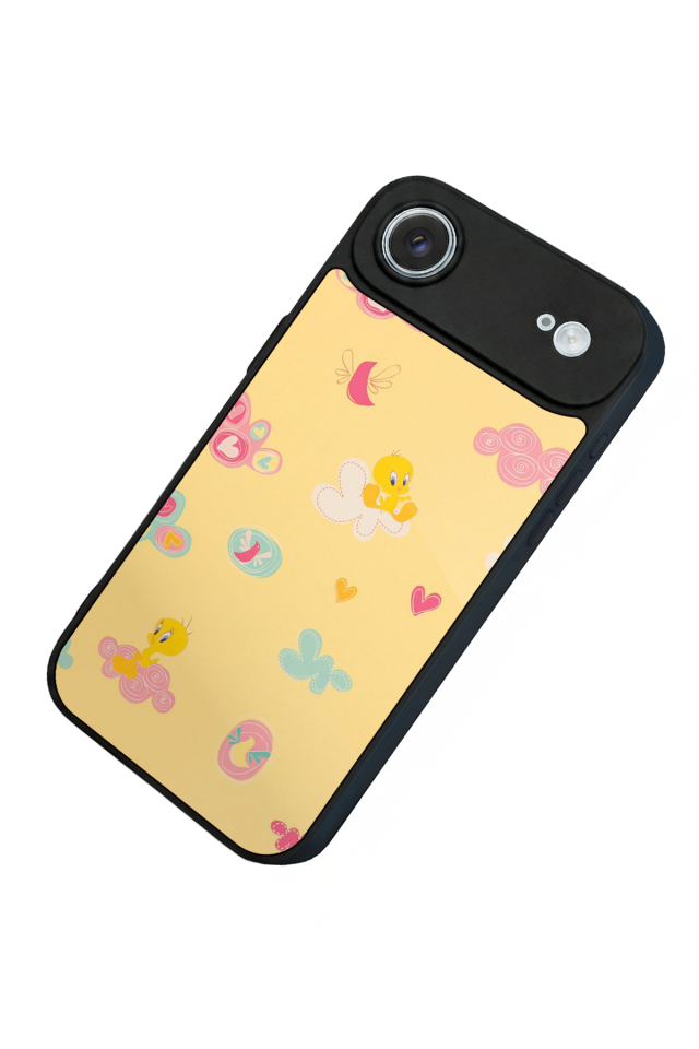 iPhone 17 Air Uyumlu Tweety Tasarımlı Glossy Premium Kılıf