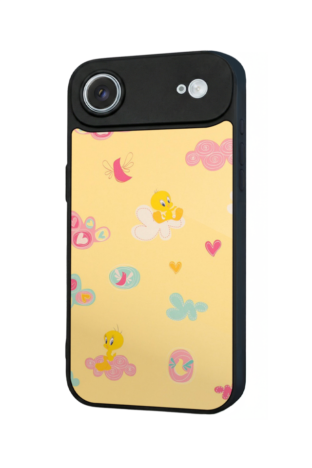iPhone 17 Air Uyumlu Tweety Tasarımlı Glossy Premium Kılıf