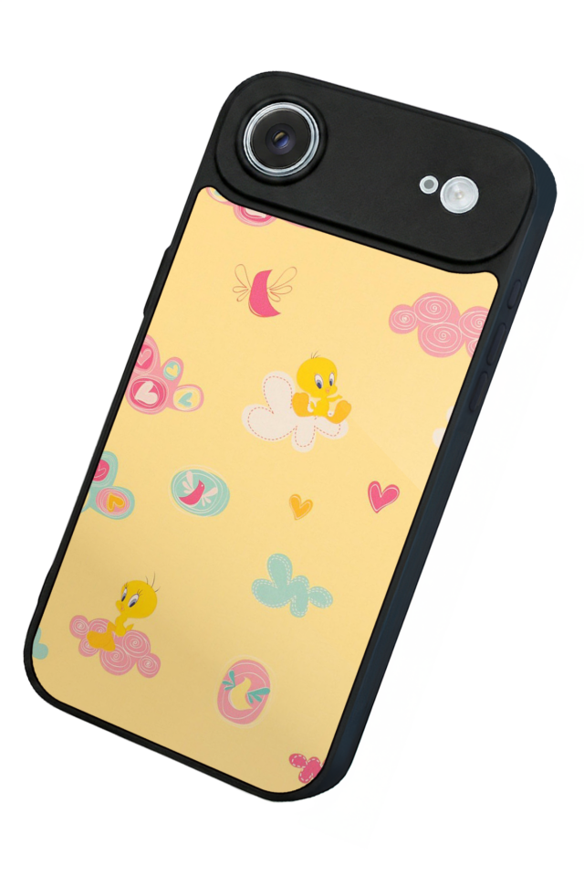 iPhone 17 Air Uyumlu Tweety Tasarımlı Glossy Premium Kılıf