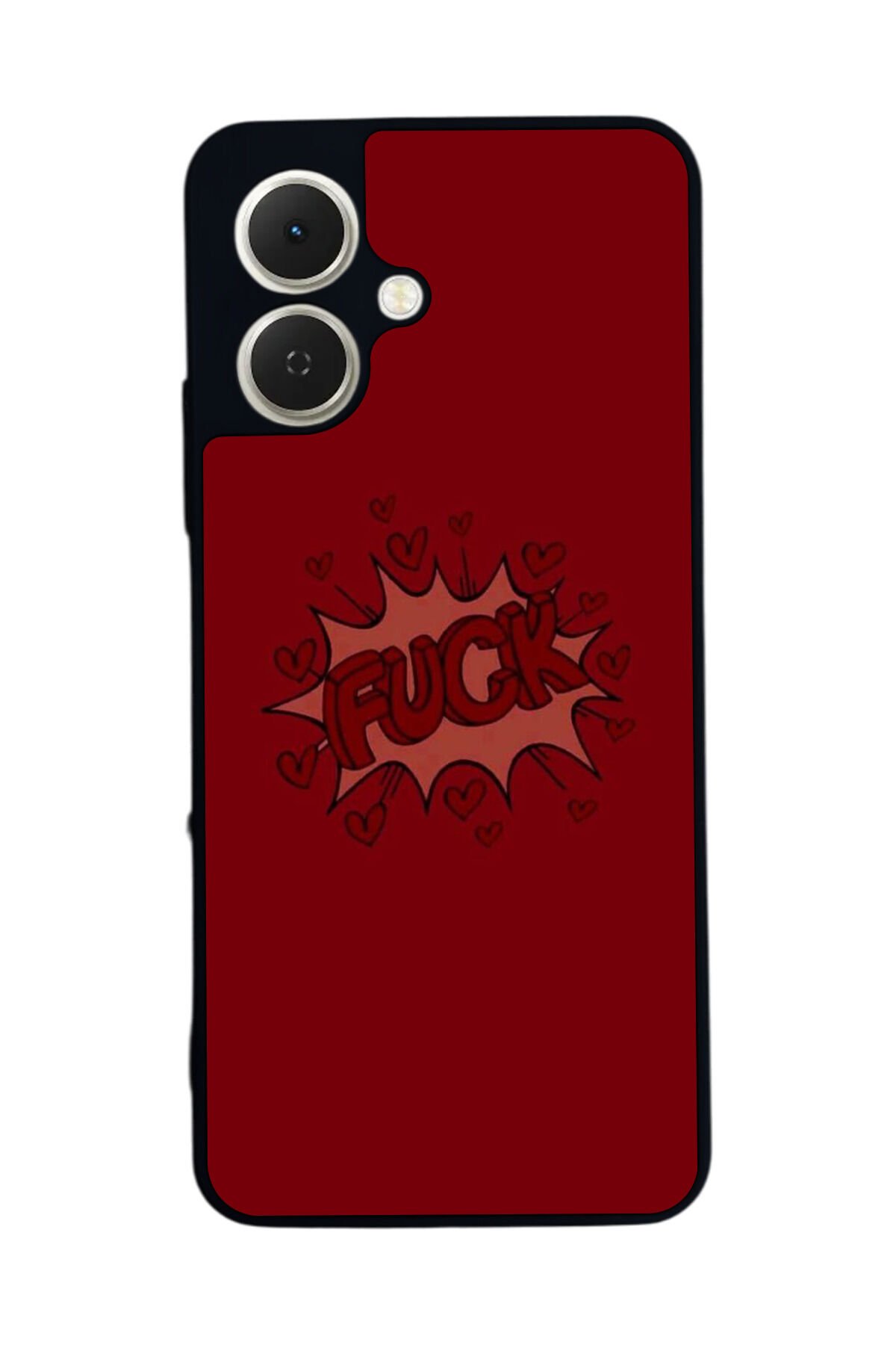 Tecno Spark GO 2 Uyumlu Kalp Love Tasarımlı Glossy Premium Kılıf