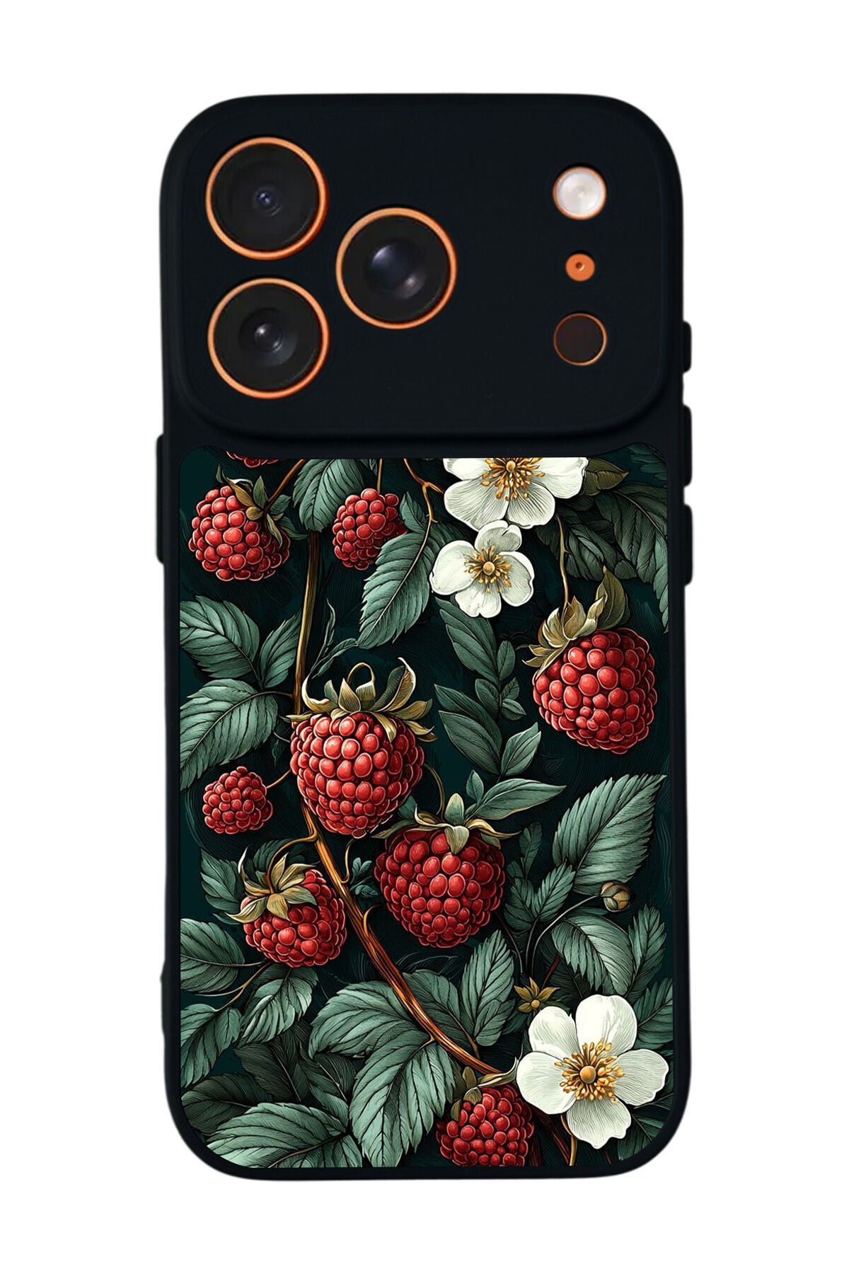 iPhone 17 Pro Uyumlu Botanik Tasarımlı Glossy Premium Kılıf