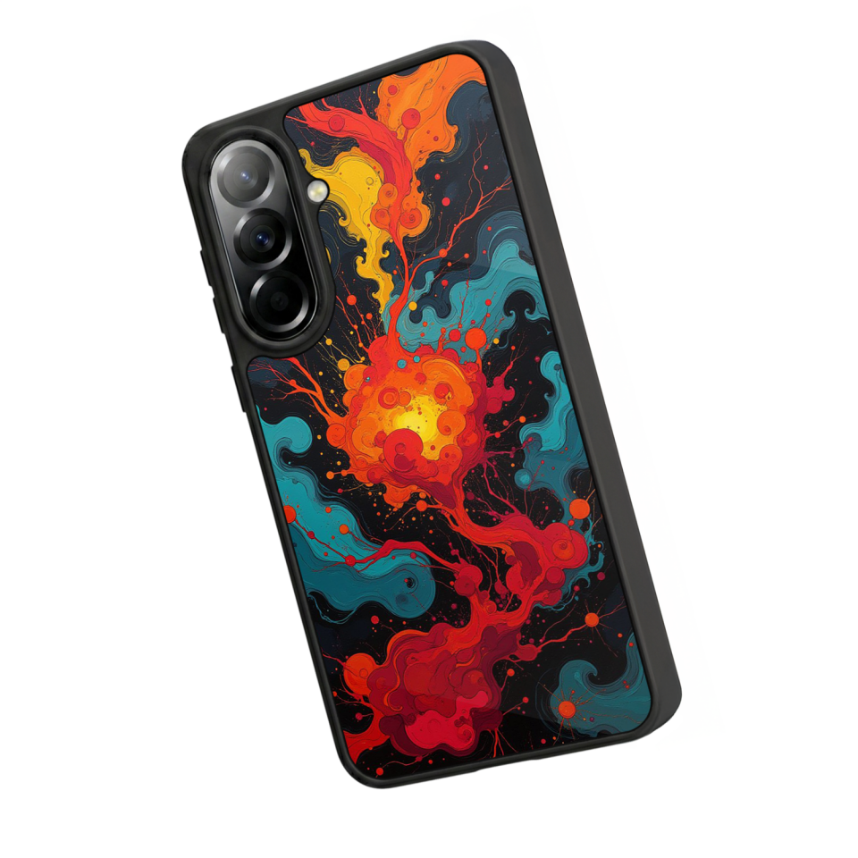 Samsung Galaxy A57 Uyumlu Abstract Tasarımlı Glossy Premium Kılıf