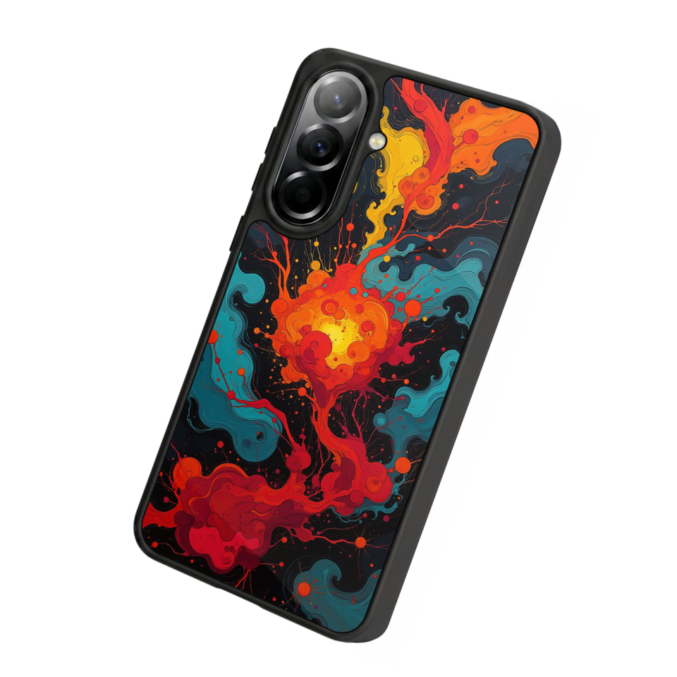 Samsung Galaxy A57 Uyumlu Abstract Tasarımlı Glossy Premium Kılıf