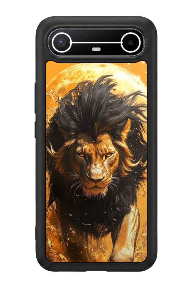 Tecno Spark Slim 5G Uyumlu Aslan Tasarımlı Glossy Premium Kılıf