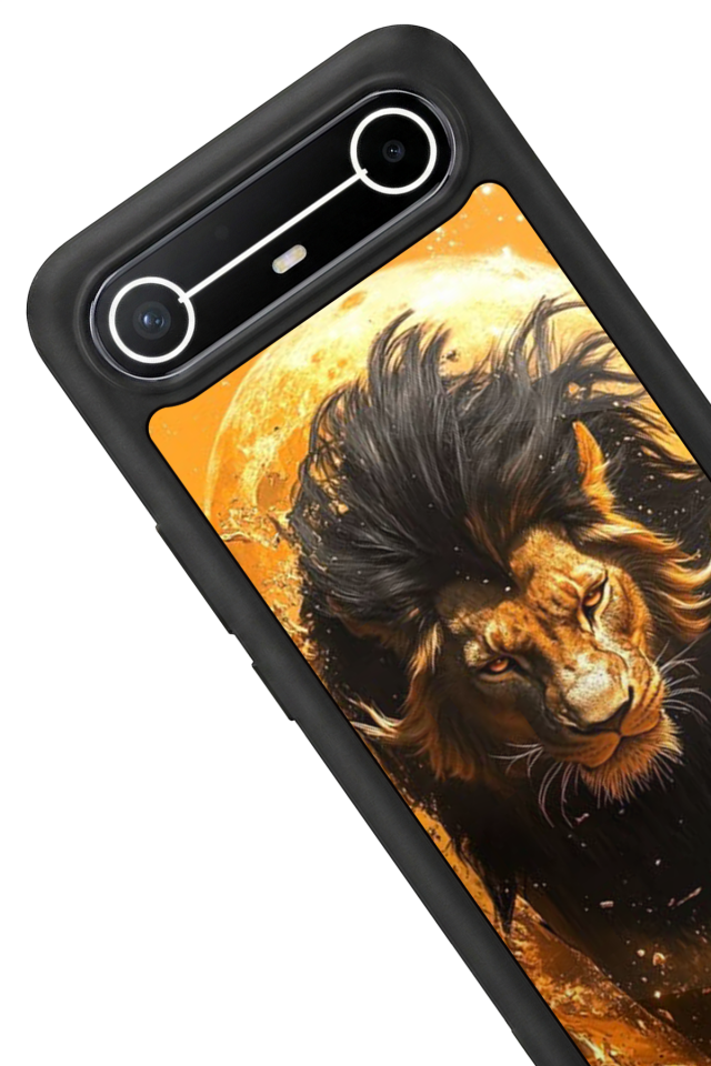 Tecno Spark Slim 5G Uyumlu Aslan Tasarımlı Glossy Premium Kılıf