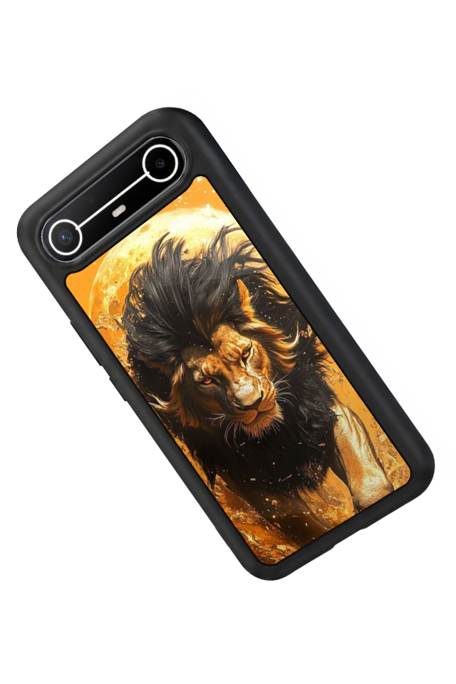 Tecno Spark Slim 5G Uyumlu Aslan Tasarımlı Glossy Premium Kılıf